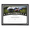 11-3/4 X 8-3/4 INCH SPORT BLACK FRAME CERTIFICATE HOLDER WITH FOOTBALL CERTIFICATE