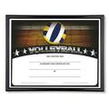 11-3/4 X 8-3/4 INCH SPORT BLACK FRAME CERTIFICATE HOLDER WITH VOLLEYBALL CERTIFICATE