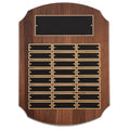 11 INCH X 15 INCH GENIUNE WALNUT PERPETUAL SHIELD PLAQUE