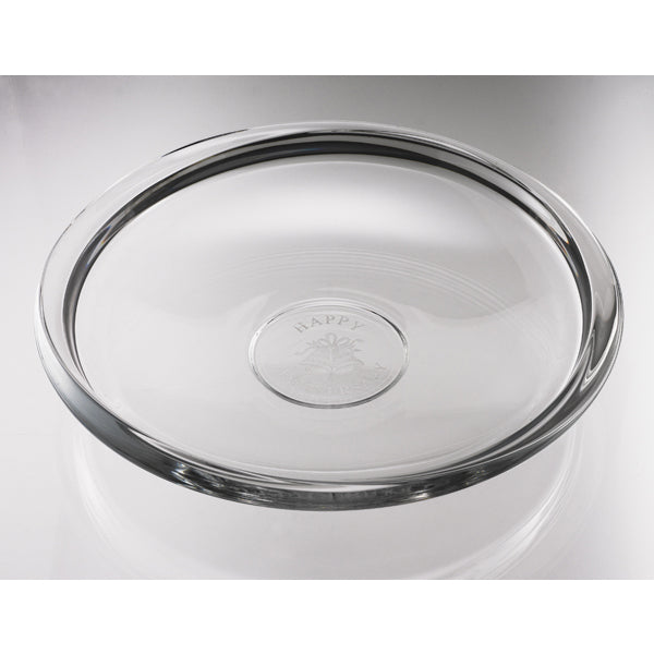 12-1/2 INCH CLEAR GLASS TABLE CENTERPIECE
