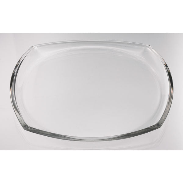 12-1/2 INCH CLEAR GLASS TABLE CENTERPIECE