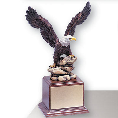 12-1/2 INCH EAGLE TROPHY, HAND PAINTED