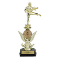 12-1/2 INCH SPORTS TROPHY WITH RISER HOLDS - 2 INCH INSERT