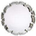 12 INCH CHIPPENDALE CHROME PLATED ENGRAVABLE TRAY