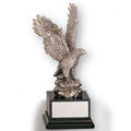 12 INCH EAGLE TROPHY, SILVER ELECTROPLATED