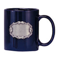 12 OUNCE BLUE COFFEE MUG WITH CASTING