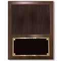 12 X 15 INCH PHOTO PLAQUE WALNUT FINISH SLIDE IN 8X10 PHOTO