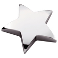 4" x 4" Chrome Plated Metal Star Paperweight