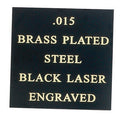 12 X 24 BLACK BRASS PLATE STEEL, .015