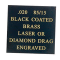 12 X 24 BLACK COATED 85/15 BRASS, .020