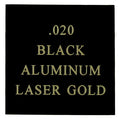 12 X 24 BLACK/GOLD ALUMINUM, .020