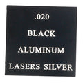 12 X 24 BLACK/SILVER LASER ALUMINUM, , .020