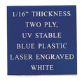 12 X 24 BLUE/WHITE 2-PLY PLASTIC, 1/16