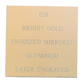 12 X 24 BRIGHT ANODIZED GOLD ALUMINUM, .020