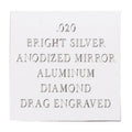 12X24 BRIGHT SILVER MIRRORED ALUMINUM, .020