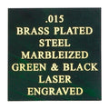 12 X 24 GREEN/ BLACK MARBLEIZED STEEL, .015