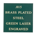 12 X 24 GREEN BRASS PLATED STEEL, .015