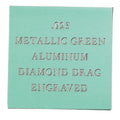 12 X 24 METALLIC GREEN ALUMINUM, .025