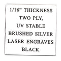 12 X 24 METALLIC SILVER/BLACK PLASTIC, 1/16