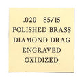 12X24 POLISHED 85/15 BRASS, .020