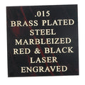 12 x 24 RED /BLACK MARBLEIZED STEEL, .015