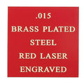 12X24 RED BRASS PLATED STEEL, .015