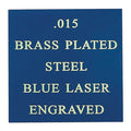 12 x 24 ROYAL BLUE BRASS PLATED STEEL, .015