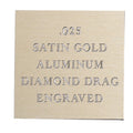 12 x 24 SATIN GOLD ALUMINUM, .025