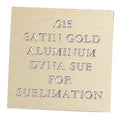 12 x 24 SATIN GOLD ALUMINUM FOR LASER, 0.15