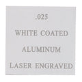 12 x 24 WHITE COATED ALUMINUM, .025