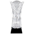 13-3/4 INCH HAND-CUT CRYSTAL VASE AWARD ON BLACK BASE