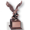 13 INCH EAGLE TROPHY,  BRONZE ELECTROPLATED