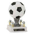 14 1/2 INCH RESIN SOCCERBALL WITH TRIMS