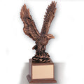 15-1/2 INCH EAGLE TROPHY,  BRONZE ELECTROPLATED