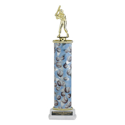 15, 16, 17 INCH SPORT COLUMN TROPHY TAKES FIGURE