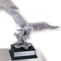 15 INCH EAGLE TROPHY, SILVER ELECTROPLATED