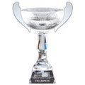 15 x 10-1/2 INCH DIAMOND CUT OPTICAL CRYSTAL ELEGANT TROPHY CUP