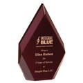 6 1/4" x 10" Engraved and Color-Filled Rosewood High Gloss Diamond