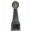 16-1/4 INCH ANTIQUE SILVER FANTASY FOOTBALL TROPHY
