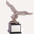 18-1/2 INCH EAGLE TROPHY, SILVER ELECTROPLATED