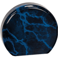 Blue 3 1/2" Marble Acrylic Circle