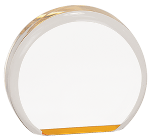 Gold 3 1/2" Acrylic Circle