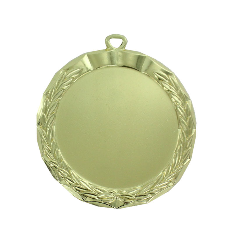 2-1/2 INCH DIE CAST BRIGHT GOLD MEDAL FRAME HOLDS 2 INCH INSERT