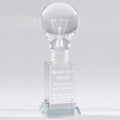 8 X 2-1/2 INCH OPTICAL CRYSTAL LIGHT BULB AWARD