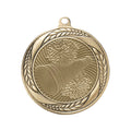 2-1/4 Inch Cheerleading Medal in Antique Gold with Insert