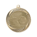 2-1/4 Inch Soccer Medal in Antique Gold, Silver, or Bronze with Insert