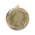 2-1/4 Inch Wrestling Medal in Antique Gold, Silver, or Bronze with Insert