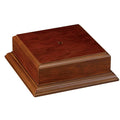 2-1/8 x 3-15/16 x 1-2/8 INCH WALNUT FINISH BASE FOR BOWL OR CUP