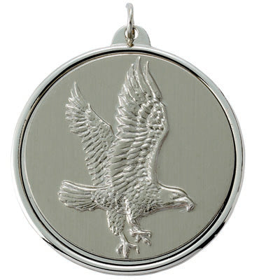 2-3/16 INCH MEDAL FRAME, EAGLE MEDALLION - MULTIPLE COLORS