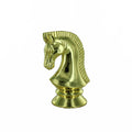 2 3/4 GOLD PLASTIC CHESS KNIGHT FIGURE